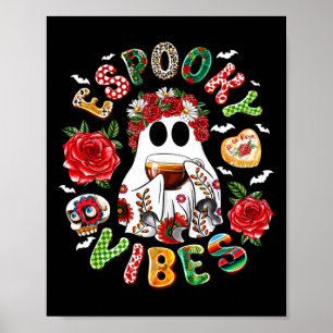 Mexican Ghost Espooky Vibes Pantasmas Conchas und Poster