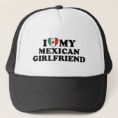 Mexican Girlfriend Hat Truckerkappe (Vorderseite)