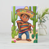 Mexican Gnomes Postcard Set Einladung (Stehend Vorderseite)