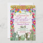 Mexican Gol 60th Wedding Anniversary Fiesta Einladung (Vorderseite)