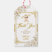 Mexican Gold Fiesta Boy Taufe Christening Geschenkanhänger (Rückseite)