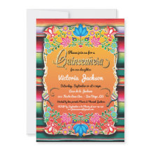 Mexican Gold Fiesta Quinceañera Invisions