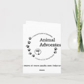 Mexican Grey Wolf Karte (Rückseite)