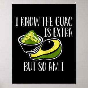 Mexican Guacamole Avocado Cinco De Mayo Poster