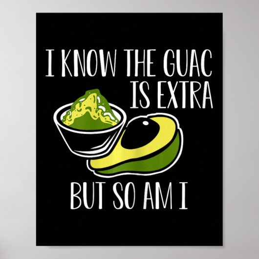 Mexican Guacamole Avocado Cinco De Mayo Poster (Vorne)