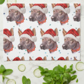 Mexican Hairless Dog Breed Christmas Stars Geschirrtuch (Gefaltet)