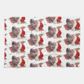 Mexican Hairless Dog Breed Christmas Stars Geschirrtuch (Horizontal)