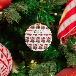 Mexican Hairless Dog Breed Christmas Stars Keramik Ornament