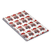 Mexican Hairless Dog Breed Christmas Stars Notizblock (Rechte Seite)