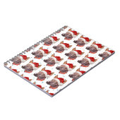 Mexican Hairless Dog Breed Christmas Stars Notizblock (Linke Seite)