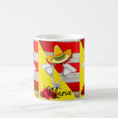 Mexican Happy Hour Yellow Stripe Tasse (Mittel)