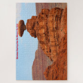 Mexican Hat Mountain Skulptur Utah. Jigsaw Puzzle (Vertikal)