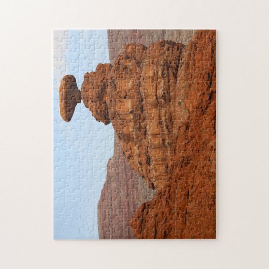 Mexican Hat Mountain Skulptur Utah. Puzzle (Vertikal)