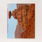Mexican Hat Mountain Utah. Weihnachtsgrüße Puzzle (Vertikal)
