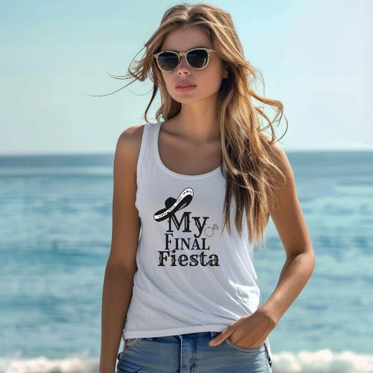 Mexican Hat My Final Fest Bride Bachelorette Tank Top