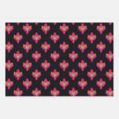 Mexican Heart Party Black Geschenkpapier Set (Vorderseite)