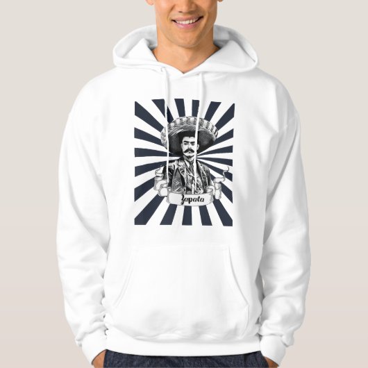 Mexican Hero Emiliano Zapata Hoodie (Vorderseite)