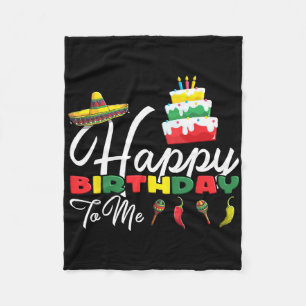 Mexican Holliday Sombrero Niedlich Cake Happy Birt Fleecedecke