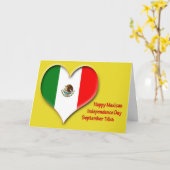 Mexican Independence Day September 16 Karte (Gelbe Blume)