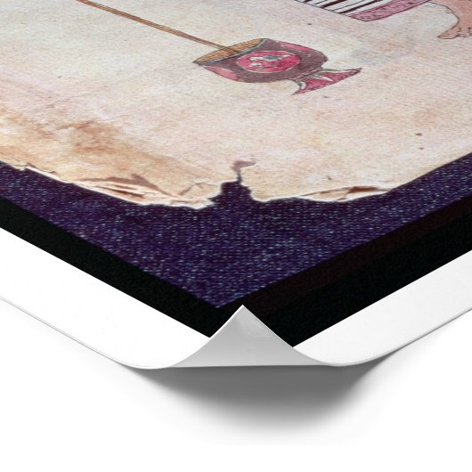 Mexican Indian Preparing Chocolate, aus dem Codex Poster (Ecke)