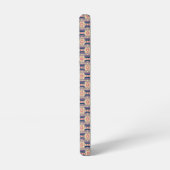 Mexican inspired pattern in blue, rose and beige samsung galaxy hülle (Linke Seite)