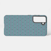 Mexican inspired pattern in gray and green samsung galaxy hülle (Rückseite (Horizontal))