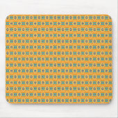 Mexican inspired pattern in yellow and blue mousepad (Vorne)