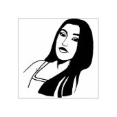 Mexican Lady Portrait Make-up Schönheitskunst Gummistempel (Prägung)