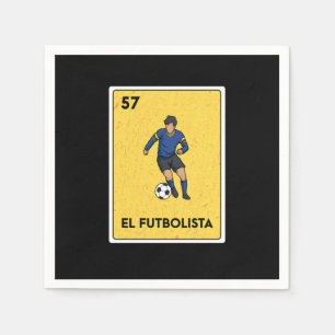 Mexican Lottery Bingo Gamer Card Casino Serviette