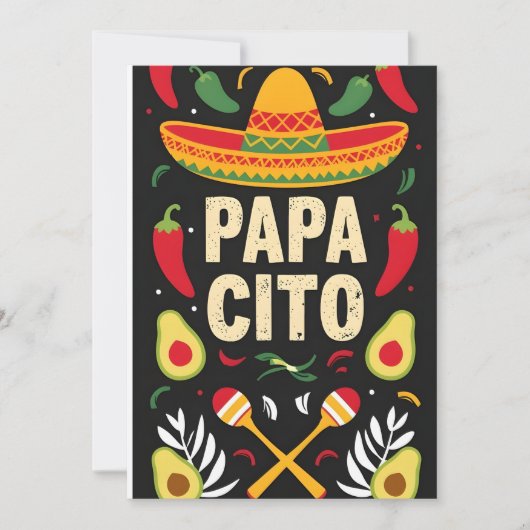 Mexican Maracas Holiday Card Einladung (Vorderseite)