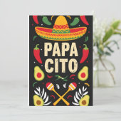 Mexican Maracas Holiday Card Einladung (Stehend Vorderseite)