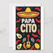 Mexican Maracas Holiday Card Einladung (Rückseite)
