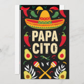 Mexican Maracas Holiday Card Einladung (Vorne/Hinten)