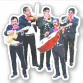 Mexican Mariachi Band Aufkleber (Vorderseite)