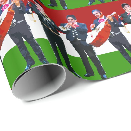 Mexican Mariachi Band Geschenkpapier (Rolleneckpunkt)