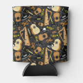 Mexican Mariachi Orchestra Cartoon Design Dosenkühler (Vorderseite)