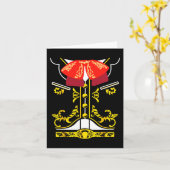 Mexican Mariachi T-Shirt Charro Cinco De Mayo Hall Karte (Gelbe Blume)