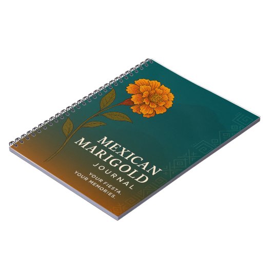 Mexican Marigold Journal: Nature-Inspired Notebook Notizblock (Linke Seite)