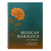 Mexican Marigold Journal: Nature-Inspired Notebook Notizblock (Vorderseite)