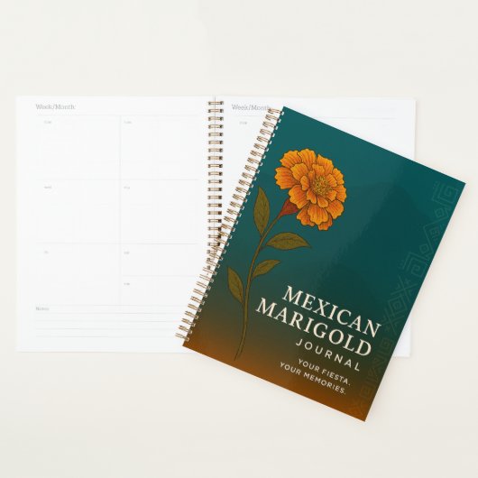 Mexican Marigold Journal: Nature-Inspired Notebook Planer (Anzeige)