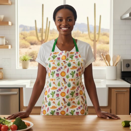 Mexican Mexico Fiesta Cactus Party Schürze