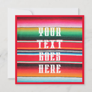 mexican mexico poncho serape Hintergrund Einladung