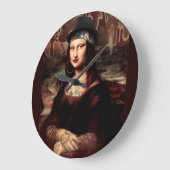 Mexican Mona Lisa Große Wanduhr (Winkel)