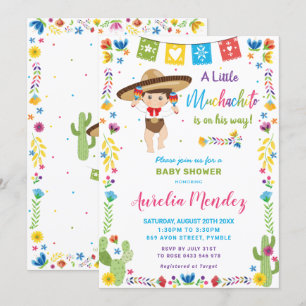 Mexican Muchacho Muchachito Boy Baby Shower Einladung