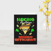 Mexican Nacho Average Wedding Offizier Karte (Gelbe Blume)