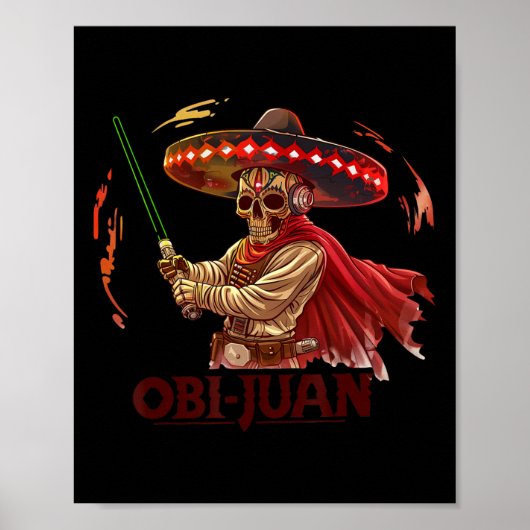 Mexican Obi Juan Movie Parody Cinco De Gaming Poster (Vorne)