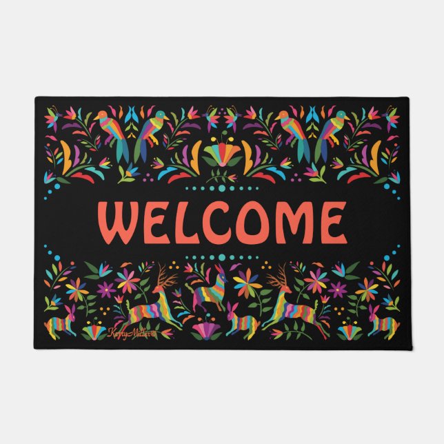 Mexican Otomi Doormat Fußmatte (Vorderseite)