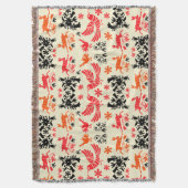 Mexican Otomi Home Decor Decke (Vorderseite Vertikal)