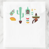 Mexican Ovaler Aufkleber (Tasche)