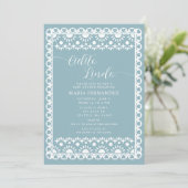 Mexican Papel Picado Cielito Lindo Baby Dusche Einladung (Stehend Vorderseite)